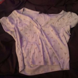 floral lacey crop top